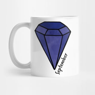 September Blue Sapphire Birthstone Mug